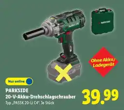 Lidl Parkside 20-V-Akku-Drehschlagschrauber Angebot