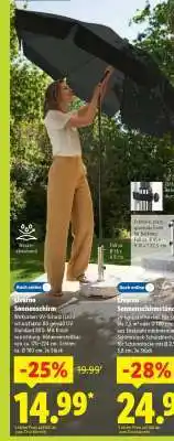 Lidl Livarno Sonnenschirm Angebot