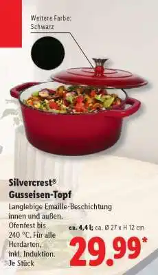 Lidl Silvercrest Gusseisen-Topf Angebot