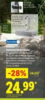 Lidl Livarno Sonnenschirmständer Angebot