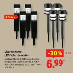 Lidl Livarno Home LED-Solar-Leuchten Angebot