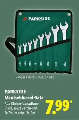 Lidl PARKSIDE Maulschlüssel-Satz Angebot