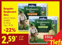 Lidl BERGADER Bergbauern-Käse Angebot