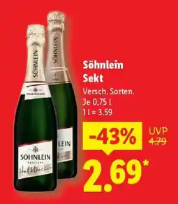 Lidl Söhnlein Sekt Angebot
