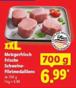 Lidl Metzgerfrisch Frische Schweine-Filetmedaillons Angebot