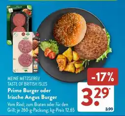 Aldi Süd Prime Burger oder Irische Angus Burger Angebot