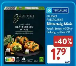 Aldi Süd GOURMET FINEST CUISINE Blätterteig-Minis Angebot