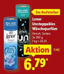 Lidl Lenor Unstoppables & Wäscheparfüm Angebot