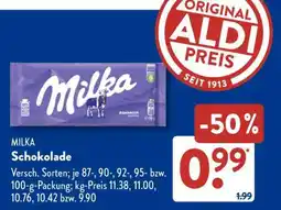 Aldi Süd MILKA Schokolade Angebot