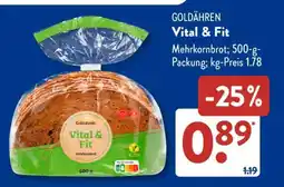Aldi Süd GOLDÄHREN Vital & Fit Angebot