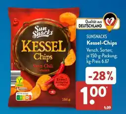Aldi Süd SUNSNACKS Kessel-Chips Angebot