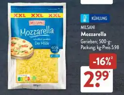 Aldi Süd MILSANI Mozzarella Angebot