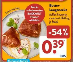 Aldi Süd Butter-Laugenecke Angebot