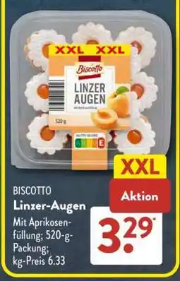 Aldi Süd BISCOTTO Linzer Augen Angebot