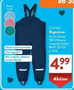 Aldi Süd LILY & DAN Regenhose Angebot