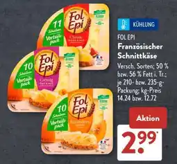 Aldi Süd Fol Epi, französischer Schnittkäse Angebot