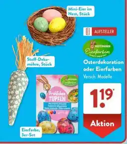Aldi Süd Osterdekoration oder Eierfarben Angebot