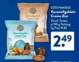 Aldi Süd OSTER PHANTASIE Karamellgebäck-Creme-Eier Angebot