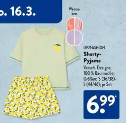 Aldi Süd UP2FASHION Shorty-Pyjama Angebot