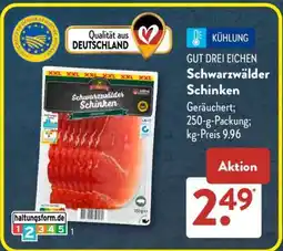 Aldi Süd GUT DREI EICHEN Schwarzwälder Schinken Angebot