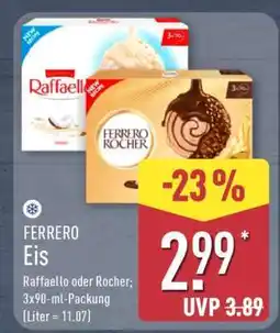 Aldi Nord FERRERO Eis Angebot