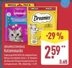 Aldi Nord DREAMIES/WHISKAS Katzensnacks Angebot