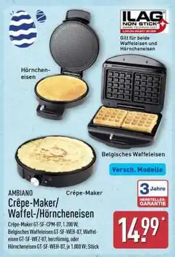 Aldi Nord Crêpe-Maker/Waffel-/Hörncheneisen Angebot