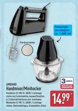 Aldi Nord Handmixer/Minihacker Angebot
