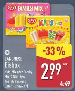 Aldi Nord LANGNESE Eisbox Angebot