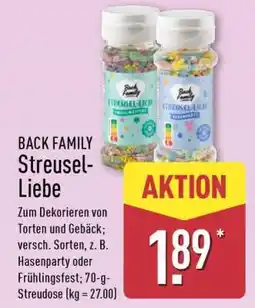 Aldi Nord BACK FAMILY Streusel­Liebe Angebot
