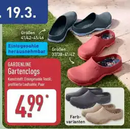 Aldi Nord GARDENLINE Gartenclogs Angebot