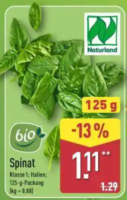 Aldi Nord Spinat Angebot