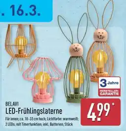 Aldi Nord BELAVI LED-Frühlingslaterne Angebot