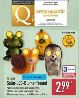 Aldi Nord BELAVI Solar-LED-Blumenfreund Angebot