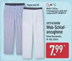Aldi Nord UP2FASHION Web-Schlafanzughose Angebot