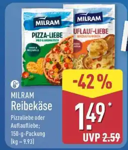 Aldi Nord MILRAM Reibekäse Angebot