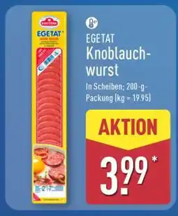 Aldi Nord EGETAT Knoblauchwurst Angebot