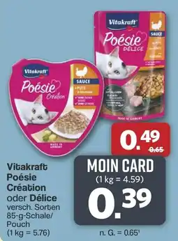 Famila Nord West Vitakraft Poésie Création oder Délice Angebot