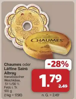 Famila Nord West Chaumes oder Láffine Saint Albray französischer Weichkäse Angebot