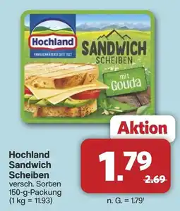 Famila Nord West Hochland Sandwich Scheiben Angebot