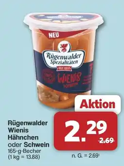 Famila Nord West Rügenwalder Wienis Hähnchen oder Schwein Angebot