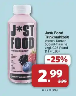 Famila Nord West Just Food Trinkmahlzeit Angebot
