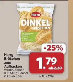 Famila Nord West Harry Brötchen zum Aufbacken Angebot