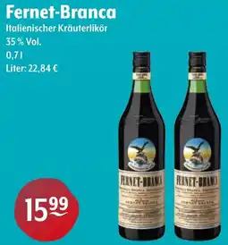 Getränke Hoffmann Fernet-Branca Italienischer Kräuterlikör Angebot