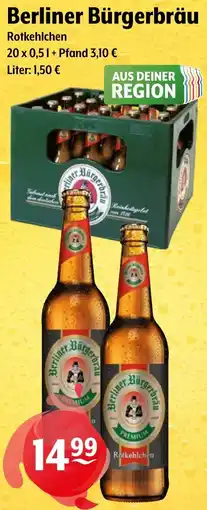 Getränke Hoffmann Berliner Bürgerbräu Rotkehlchen Angebot