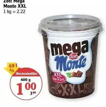 Globus Zott Mega Monte XXL Angebot