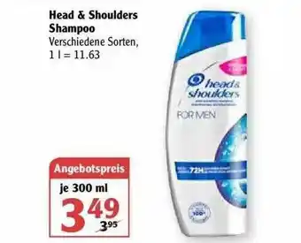 Globus Head & Shoulders Shampoo Angebot