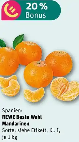 REWE REWE Beste Wahl Mandarinen Angebot