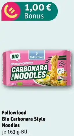 REWE Followfood Bio Carbonara Style Noodles Angebot