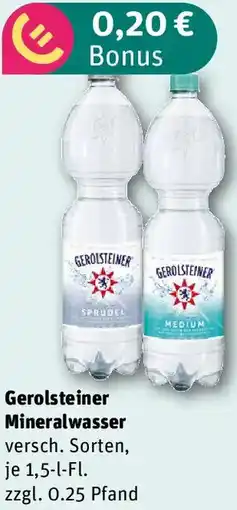 REWE Gerolsteiner Mineralwasser Angebot